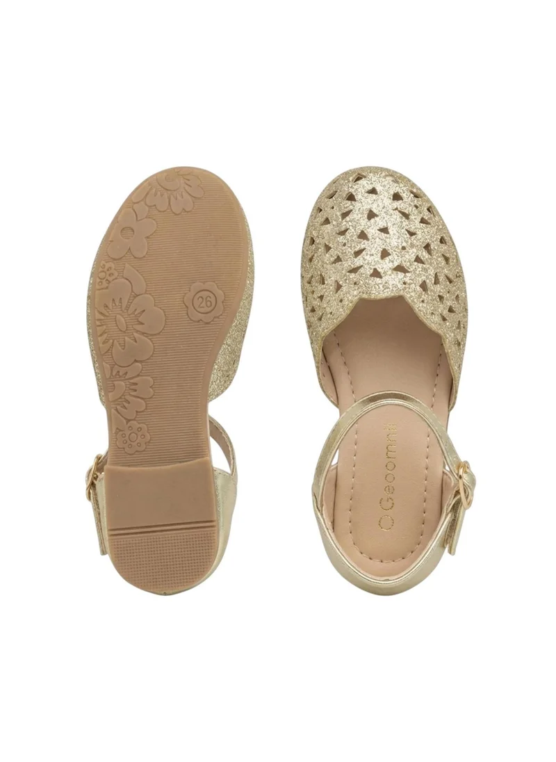 Geoomnii Gold Infant Girls’ Closed Flat Shoes – Soft, Lightweight & Comfortable Fit for Women | Best Price UAE
